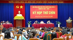 Quang cảnh kỳ họp thứ 9, HĐND tỉnh Quảng Nam khoá X, nhiệm kỳ 2021-2026