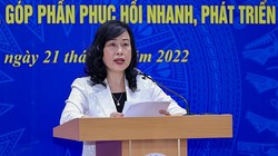 Quyền Bộ trưởng Y tế Đào Hồng Lan phát biểu tại hội nghị trực tuyến Nâng cao công tác chăm sóc sức khỏe nhân dân và chủ động thích ứng linh hoạt, góp phần phục hồi nhanh, phát triển bền vững vừa diễn ra hôm 21/8 (Ảnh VGP/Nhật Bắc)