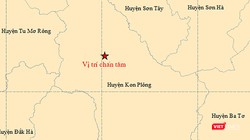 Vị trí tâm chấn của trận động đất xảy ra vào hồi14h33’50” (giờ Hà Nội) ngày 11/9 tại khu vực huyện Kon Plông, tỉnh Kon Tum (ảnh igp-vast.vn)