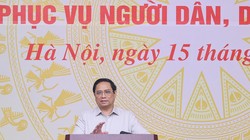 Thủ tướng Phạm Minh Chính phát biểu tại Hội nghị chuyên đề về đẩy mạnh cải cách thủ tục hành chính và hiện đại hóa phương thức chỉ đạo, điều hành phục vụ người dân, doanh nghiệp (Ảnh: VGP/Nhật Bắc)