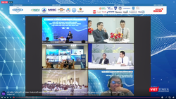 Các điểm cầu trực tuyến tại sự kiện “Liên kết Hệ sinh thái Khởi nghiệp Việt Nam kết nối quốc tế và Chương trình liên minh đổi mới, hợp tác sáng tạo” diễn ra ngày 30/9