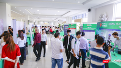 Một góc triển lãm khởi nghiệp sáng tạo được tổ chức tại ĐH Đông Á (Đà Nẵng)