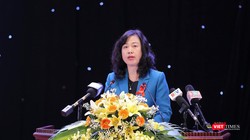 Bộ Trưởng Bộ Y tế Đào Hồng Lan phát biểu tại Mít tinh hưởng ứng Tháng hành động quốc gia phòng, chống HIV/AIDS và Ngày Thế giới phòng chống AIDS năm 2022 diễn ra ngày 26/11, tại TP Bắc Ninh (tỉnh Bắc Ninh)