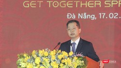 Bí thư Thành ủy Đà Nẵng Nguyễn Văn Quảng phát biểu tại chương trình gặp mặt doanh nghiệp đầu năm 2023 của lãnh đạo TP Đà Nẵng với các đại biểu, đại diện cho cộng đồng doanh nghiệp TP