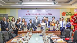 Quang cảnh lễ ký kết hợp tác giữa Công ty Response Consulting APAC (Úc) và Tập đoàn Liên Thái Bình Dương-IPPG với ĐH Đông Á