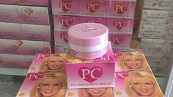 Sản phẩm PC Whitening Cream hộp 4g do do Công ty TNHH mỹ phẩm Thanh Thanh (địa chỉ 387 Tỉnh lộ 10, P. An Lạc A, Q. Bình Tân, TP HCM) sản xuất (Ảnh SKDS) 