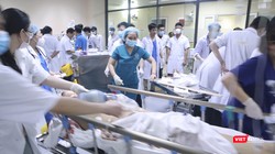 Bệnh viện E huy động toàn lực cứu chữa nạn nhân trong vụ tai nạn giao thông liên hoàn ở Tây Hồ, xảy ra chiều ngày 5/4 (ảnh BVCC)