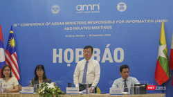 Bộ TT&TT tổ chức họp báo về hội nghị Bộ trưởng Thông tin ASEAN lần thứ 16, ASEAN+3 lần thứ 7 và các hội nghị chuyên ngành thông tin tại Việt Nam.