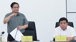 Thủ tướng Phạm Minh Chính nêu rõ, thời gian tới, cần tiếp tục hoàn thiện hệ thống cơ sở vật chất, hạ tầng, kiện toàn bộ máy, tổ chức của Trung tâm Đổi mới sáng tạo Quốc gia - Ảnh: VGP/Nhật Bắc