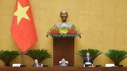 Quốc hội dành cả ngày hôm nay để thảo luận về 3 chương trình mục tiêu quốc gia. (Ảnh: PV/Vietnam+)