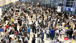 Khu vực hành khách làm thủ tục bay tầng 2 - Nhà ga T2 (ảnh AHT cung cấp)