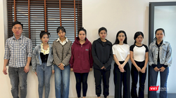 Các đối tượng tại cơ quan công an (ảnh Công an cung cấp)