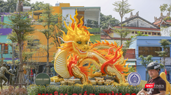 Linh vật rồng tại công viên phường Nam Dương, quận Hải Châu, TP Đà Nẵng