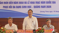 Ông Lê Trí Thanh – Chủ tịch UBND tỉnh Quảng Nam chủ trì họp báo Công bố Quy hoạch tỉnh Quảng Nam thời kỳ 2021 - 2030, tầm nhìn đến năm 2050 và khai mạc “Năm phục hồi đa dạng sinh học quốc gia - Quảng Nam 2024”.