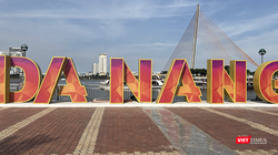 Biểu tượng Đà Nẵng ở phố đi bộ sau khi dỡ bỏ quảng cáo của hãng bia Larue.