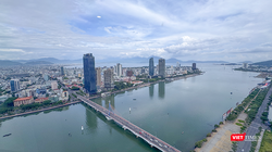 Một góc TP Đà Nẵng nhìn trên cao.