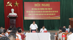 Ông Lê Văn Dũng, Chủ tịch UBND tỉnh Quảng Nam phát biểu tại buổi đối thoại