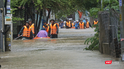 Vùng rốn ngập Hòa Minh, Hòa Khánh Nam, đường Mẹ Suốt (quận Liên Chiểu, TP Đà Nẵng) bị ngập trong trận mưa năm 2023