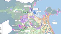 Sơ đồ vị trí 7 Khu vực của Khu thương mại tự do tại Đà Nẵng.