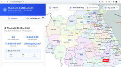 Ứng dụng tra cứu bản đồ địa chỉ trụ sở 94 phường xã ở Đà Nẵng.