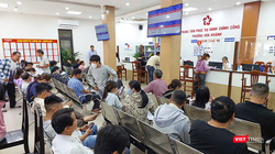 Trung tâm dịch vụ hành chính công phường Hoà Khành (Đà Nẵng) phục vụ người dân.