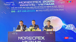 Ban tổ chức HorecFex Việt Nam trả lời hỏi đáp tại buổi công bố sự kiện Triển lãm và diễn đàn công nghệ, đổi mới sáng tạo ngành du lịch (HorecFex) 2025.