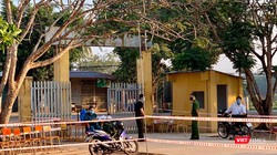 Điểm cách ly tại trường THCS Thành Long (huyện Châu Thành, tỉnh Tây Ninh). Ảnh nhân vật cung cấp.