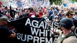 Một cuộc biểu tình của những người theo Antifa. Ảnh: Reuters.