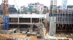 Bên trong công trường thi công Goldmark City.   