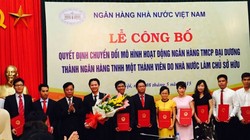 Ban lãnh đạo mới của OceanBank. 