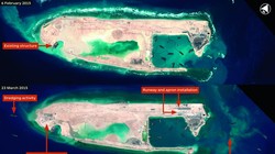 Đá Chữ Thập đang được gấp rút xây dựng thành căn cứ quân sự nhằm phục vụ mưu đồ của Trung Quốc ở biển Đông