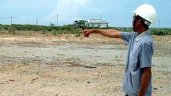 Khu liên hợp thép Cà Ná vẫn chỉ là bãi đất hoang. 