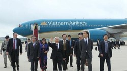 Tổng Bí thư Nguyễn Phú Trọng đến sân bay Quân sự Andrews ở Thủ đô Washington DC