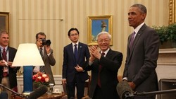 Tổng Bí thư Nguyễn Phú Trọng và Tổng thống Obama tại Nhà Trắng