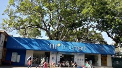 Chuỗi cửa hàng kinh doanh sữa TH thuê tại khu đất vàng số 4-6 Chùa Bộc. Ảnh: Vũ Quang