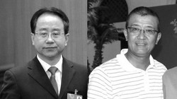 Lệnh Kế Hoạch (trái), cựu Chánh văn phòng Trung ương Đảng Cộng sản Trung Quốc, và em trai Lệnh Hoàn Thành - Ảnh: internet 