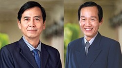 Ông Trần Quốc Hải thay ông Nguyễn Phước Minh (trái) làm Chủ tịch Hội đồng Quản trị Saigonbank.