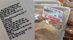 Đùi gà Mỹ được bày bán tại siêu thị Big C Thăng Long.