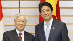 Tổng Bí thư Nguyễn Phú Trọng và Thủ tướng Nhật Bản Shinzo Abe