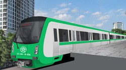 Phối cảnh ngoại thất đoàn tàu đường sắt Cát Linh