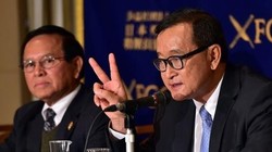 Ông Sam Rainsy, người từng thừa nhận gây rối về vấn đề biên giới Campuchia - Việt Nam, nhận 3 lệnh triệu tập trong vòng chưa đầy 1 tháng - Ảnh: AFP