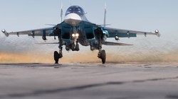 Chiến đấu cơ Su-34 cất cánh làm nhiệm vụ tại Syria