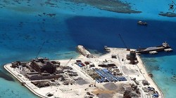 Một đảo nhân tạo của Trung Quốc xây trái phép ở Trường Sa của Việt Nam