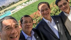 Bức ảnh "tự sướng" cùng các nguyên thủ ASEAN được Thủ tướng Singapore đăng trên trang cá nhân. Ảnh: Facebook Thủ tướng Singapore Lý Hiển Long.