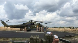 Trực thăng chiến đấu Nga tại căn cứ ở Syria