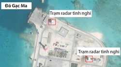 Đá Gạc Ma tại quần đảo Trường Sa đã bị Trung Quốc biến thành đảo nhân tạo phi pháp với các công trình quân sự
