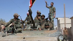 Binh sĩ quân đội Syria trên vùng Đông Ghouta