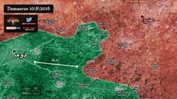 Bản đồ chiến sự khu vực Đông Ghouta
