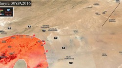 Bàn đồ chiến sự Palmyra ngày 30.08.2016