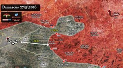 Bản đồ chiến sự Đông Ghouta